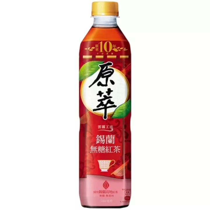 原萃無糖紅茶580ml