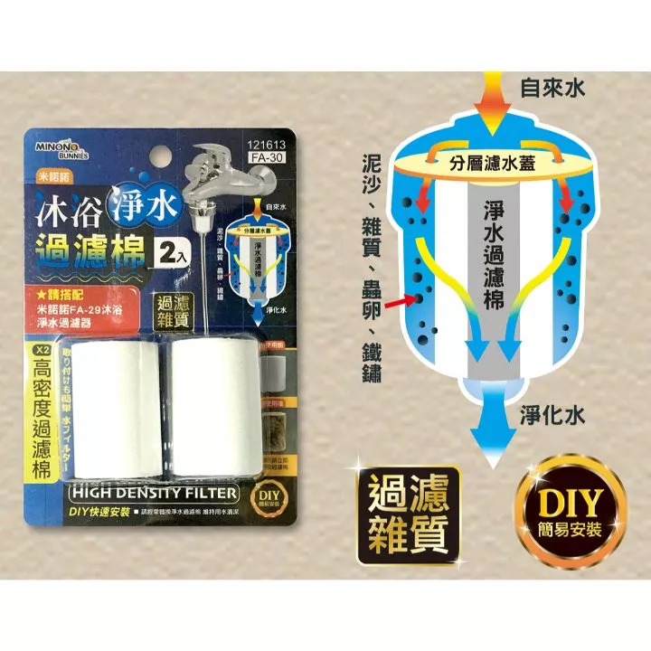 沐浴濾水過濾棉2入