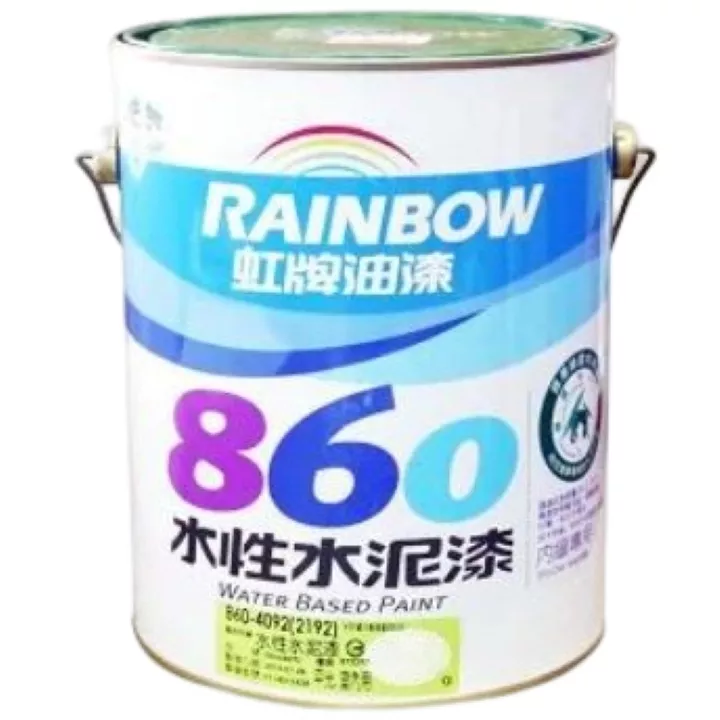 虹牌水性860-4092平光百合白/加 水泥漆^