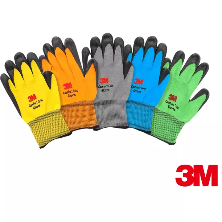 3M 亮彩舒適型止滑耐磨手套